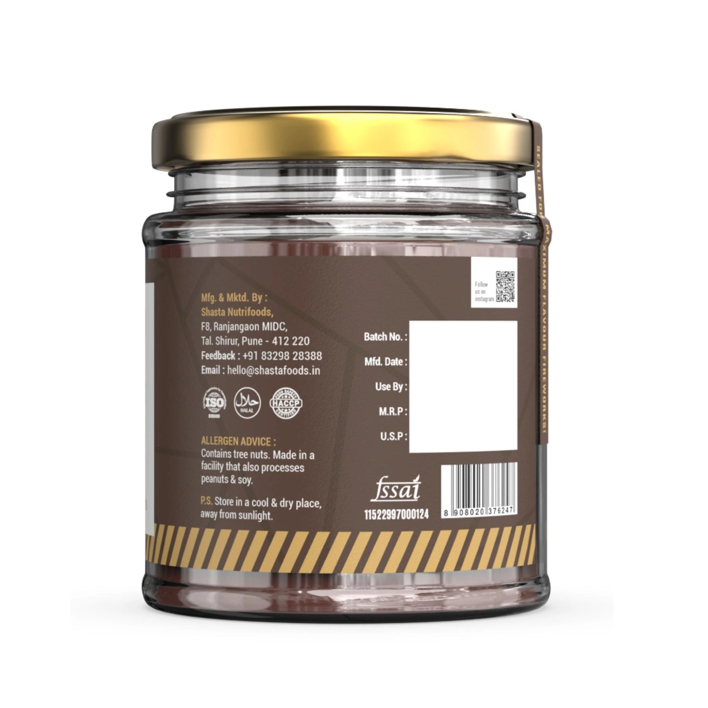 Hazelnut Brownie Butter Description - Beeza Nut Butters