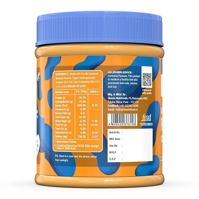 Creamy Peanut Butter Product Description - Beeza Nut Butters