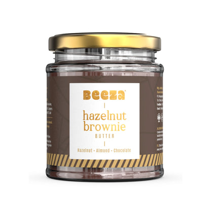 Hazelnut Brownie Butter Front - Beeza Nut Butters
