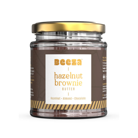 Hazelnut Brownie Butter Front - Beeza Nut Butters