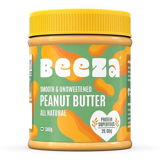 Smooth & Unsweetened Peanut Butter - Beeza Nut Butters